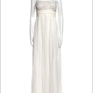 Aidan Mattox Silk Long Dress.